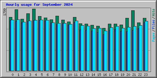 Hourly usage for September 2024
